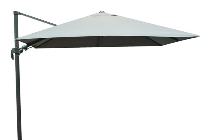 Fonteyn Zweefparasol 300 x 300 cm Shadow LED Antraciet/Faded Grey Collectie