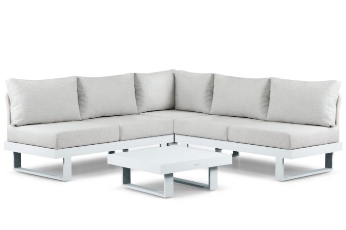 Lifestyle Garden Furniture Lorenzo hoek loungeset 4-delig – Wit