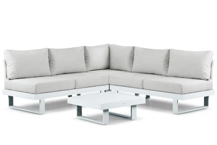 Lifestyle Garden Furniture Lorenzo hoek loungeset 4-delig - Wit