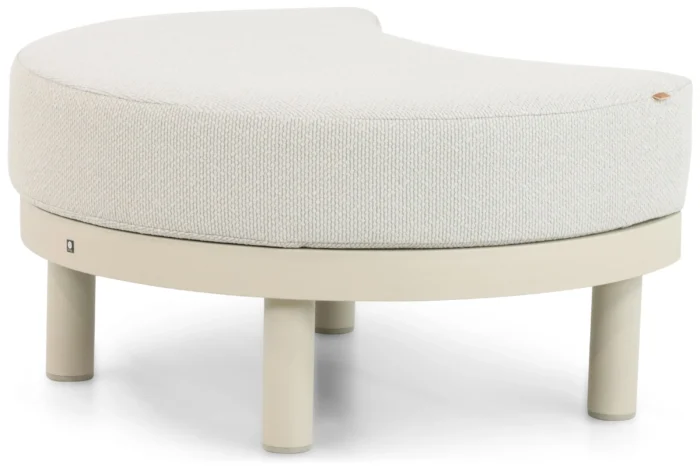 Santika Furniture Nanda lounge voetenbank - Taupe-naturel-bruin