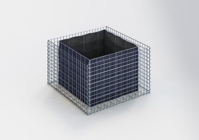Gabiona Deutschland Rechthoekig verhoogd bed 100 cm x 60 cm x 100 cm (L x H x D), maaswijdte 5 x 5 cm, wanddikte 10 cm