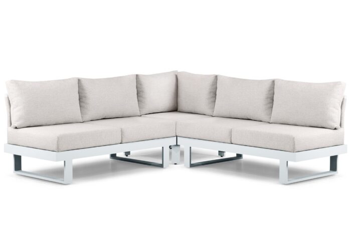 Lifestyle Garden Furniture Lorenzo hoek loungeset 3-delig – Wit