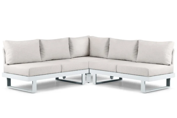 Lifestyle Garden Furniture Lorenzo hoek loungeset 3-delig - Wit