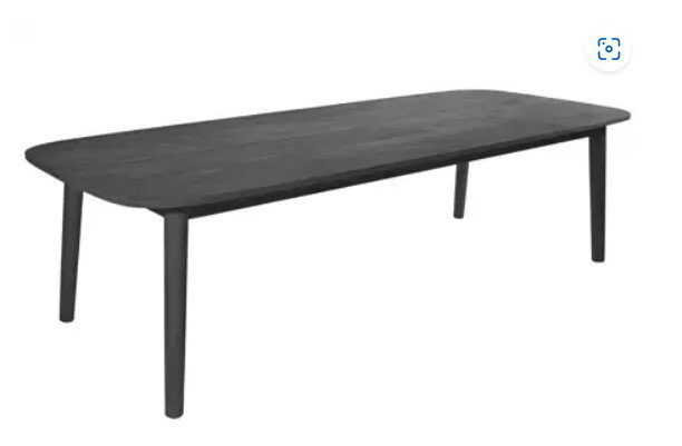 Max luuk Lennon tafel 280x110x76 cm teak charcoal finish Max&Luuk – hout