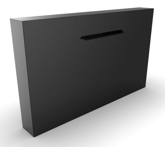 Geroba Cascadi Aluminium Watervalelement naast vijver 1000 x 250 x 1600 mm - zwart