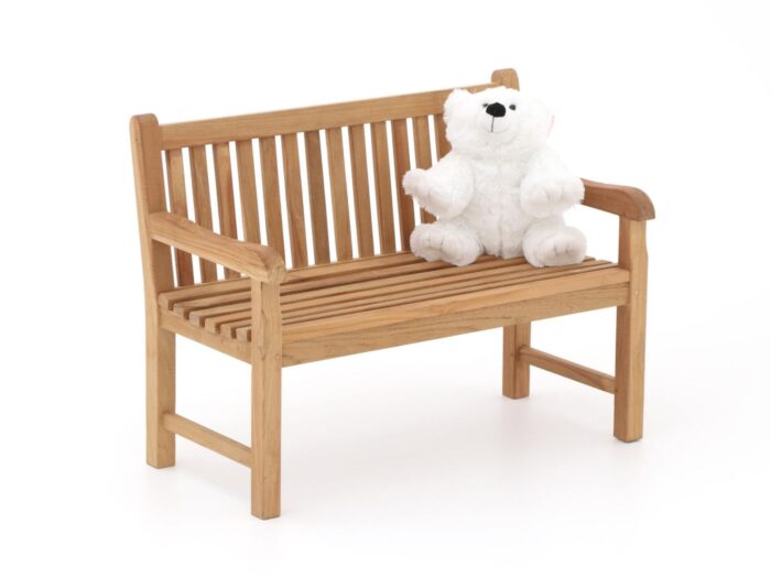 Kees Smit Collectie Kinder tuinbank 75x40x56cm/KiKabeer Groot 30cm wit Laagste prijsgarantie! – Bruin