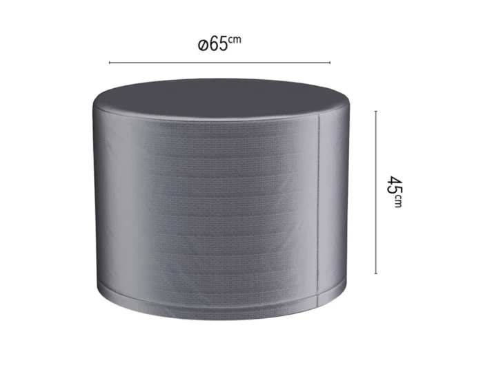Aerocover Vuurtafelhoes dia. 65xH45 cm antraciet - zwart