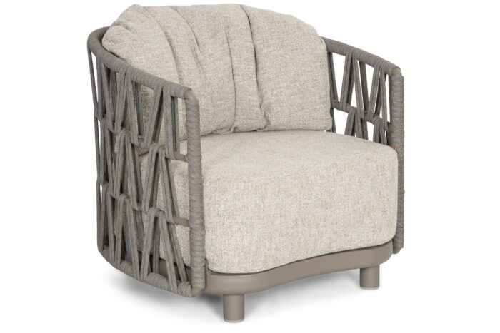 Santika Cayora lounge tuinstoel – Taupe-naturel-bruin