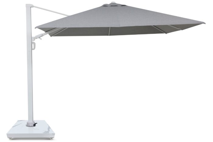 Camello Luna zweefparasol 3x3m S2 Excellent (excl. voet) – Grijs-antraciet