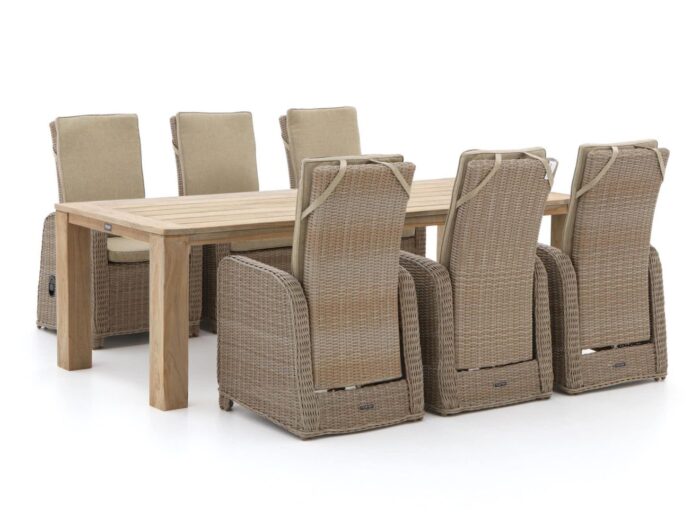 Intenso Furniture Intenso Umbria/ROUGH-X 240cm dining tuinset 7-delig verstelbaar Laagste prijsgarantie! – Bruin