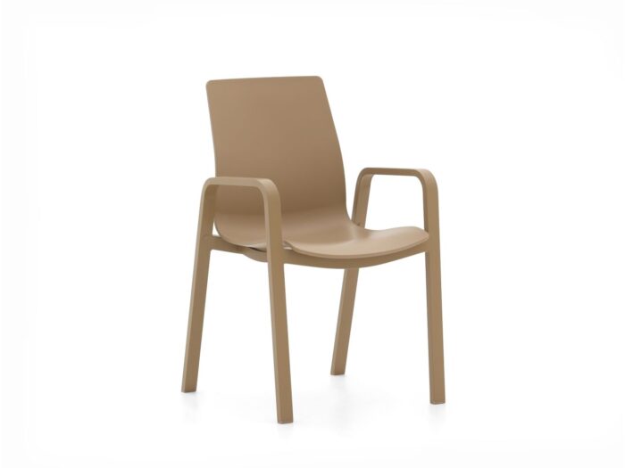 Hartman tuinmeubelen Hartman Flow dining tuinstoel stapelbaar Laagste prijsgarantie! – Taupe