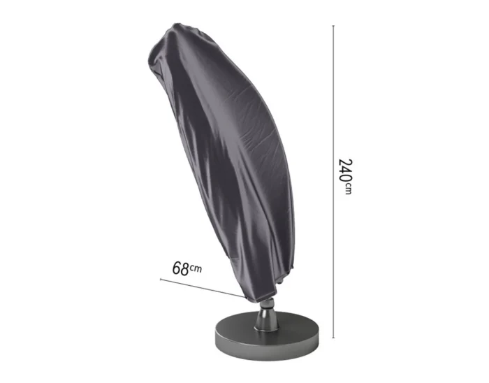 Aerocover Zweefparasolhoes 240 x 68 cm - grijs