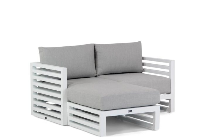 Santika Furniture Jaya chaise longue loungeset 3-delig – Wit