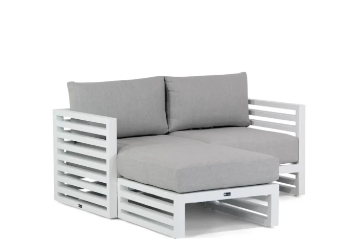 Santika Furniture Jaya chaise longue loungeset 3-delig - Wit