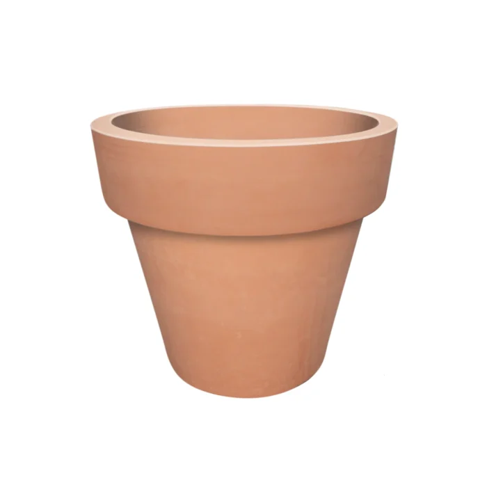 Prestige Kauri grote ronde 450L terracotta plantenbak bloempot - oranje