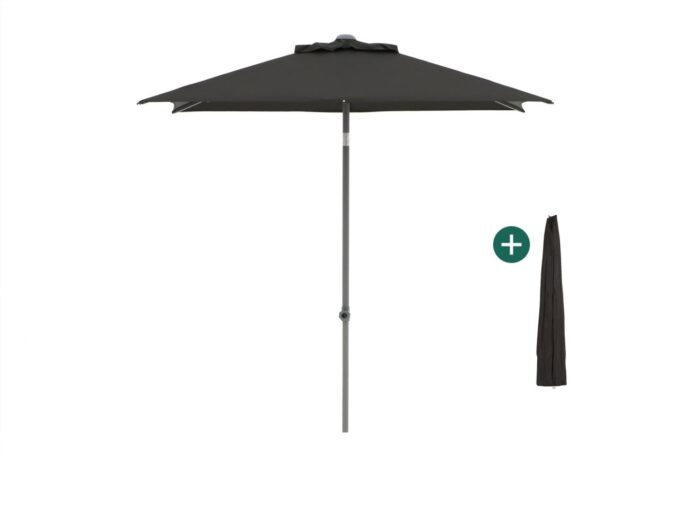 Shadowline Push-up parasol 210x150cm Laagste prijsgarantie! – Zwart