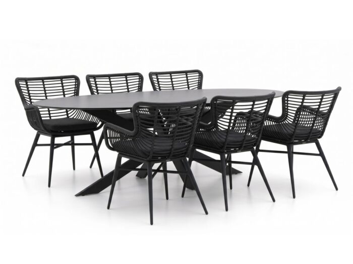 Intenso Furniture Asti/Furato ellips 200cm dining tuinset 7-delig