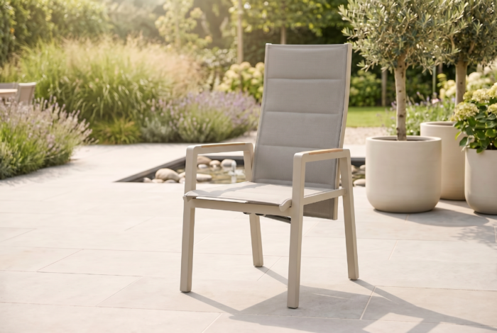 Essence dining tuinstoel verstelbaar – Zand/Beige