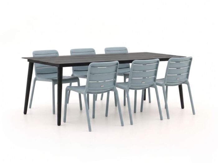 Forza Furniture Forza Narni/Sora 220cm dining tuinset 7-delig stapelbaar Laagste prijsgarantie!