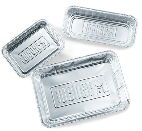 Weber Lekbakjes xl 5 stuks WeberLekbakjes aluminium xl 5st
