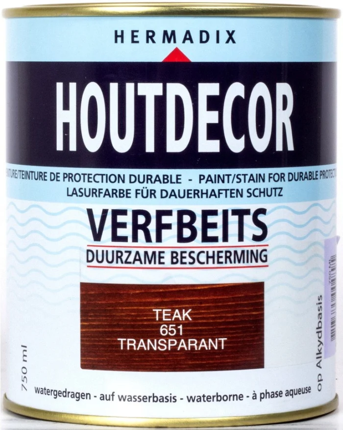 Hermadix Houtdecor 651 teak 750 ml - hout