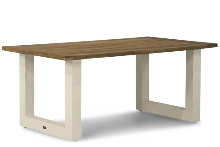 Lifestyle Garden Furniture Talai dining tuintafel 180 x 100 cm – Taupe-naturel-bruin