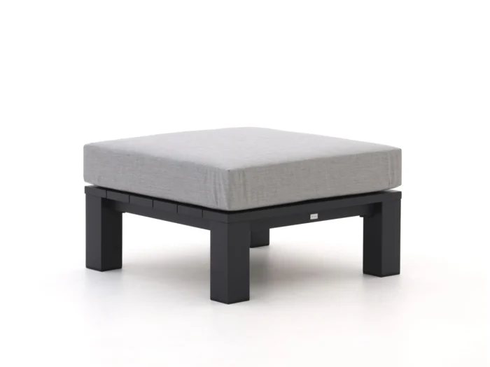 Bellagio tuinmeubelen Campazzo lounge voetenbank 85x85x32cm - Grijs