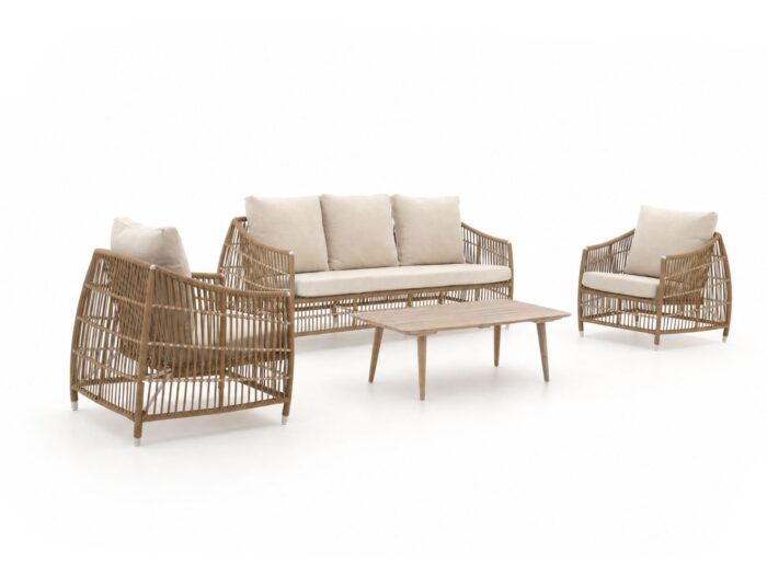 Manifesto Furniture + 10% kassakorting | Manifesto Ortello/ROUGH-K stoel-bank loungeset 4-delig 5-zits