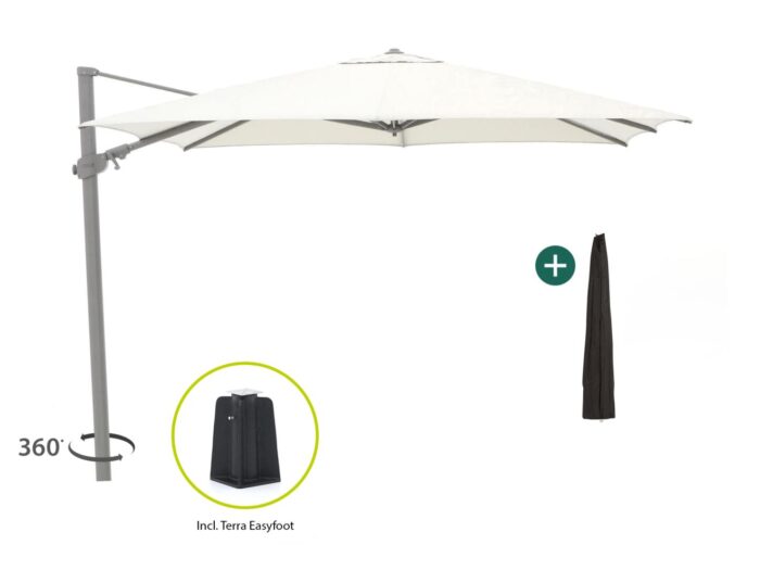 Shadowline Austin zweefparasol 300x300cm Laagste prijsgarantie! – Wit