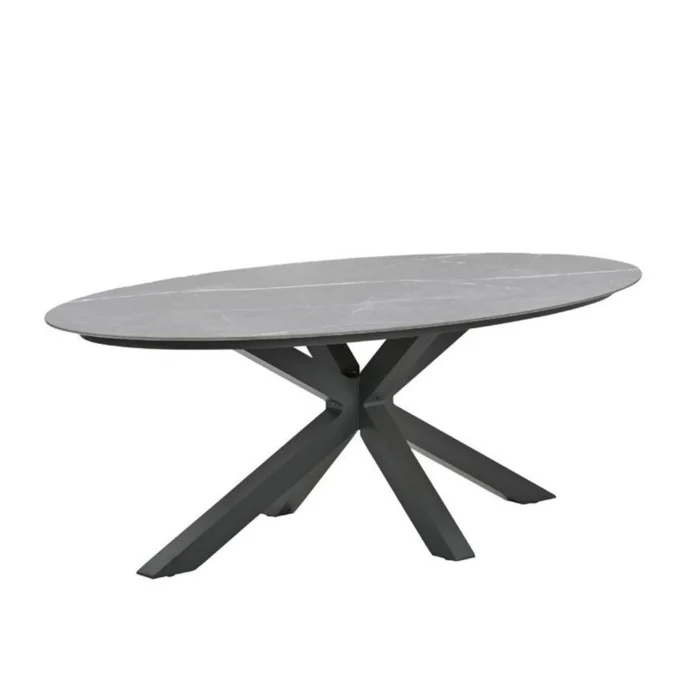 Garden impressions Scotland Tuintafel Sicilian Grey 230x115 cm - grijs