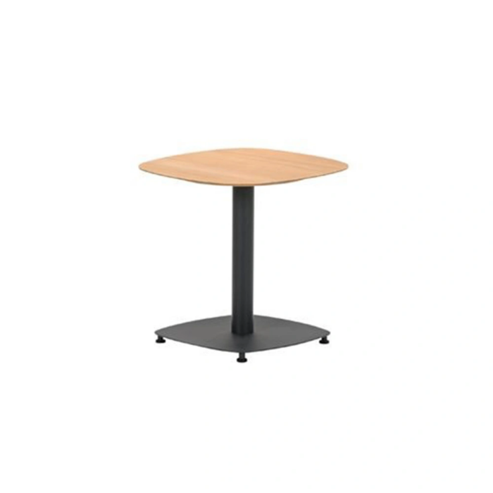 Garden impressions Leon Bijzettafel Teak Look 50x50x49 cm – bruin;zwart