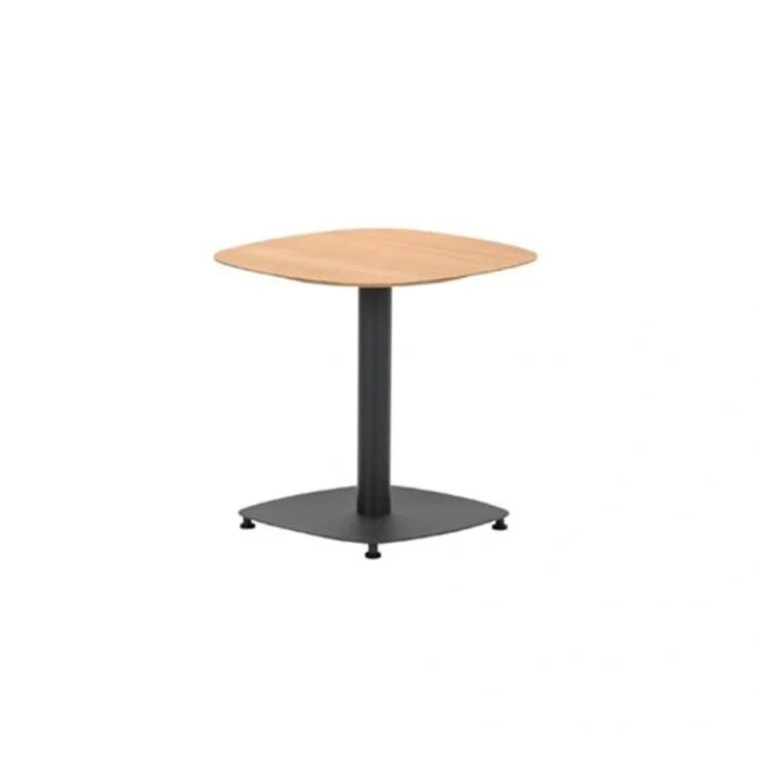Garden impressions Leon Bijzettafel Teak Look 50x50x49 cm - bruin;zwart