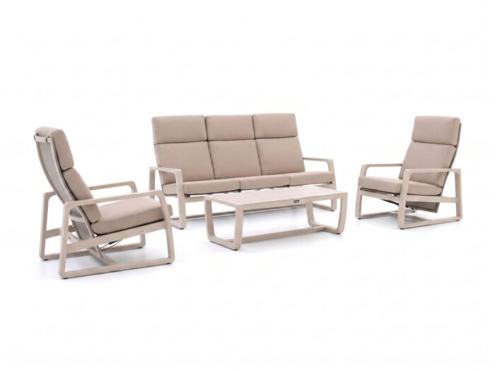 Manifesto Furniture Manifesto Rubbiano stoel-bank loungeset 4-delig 5-zits Laagste prijsgarantie! – Taupe
