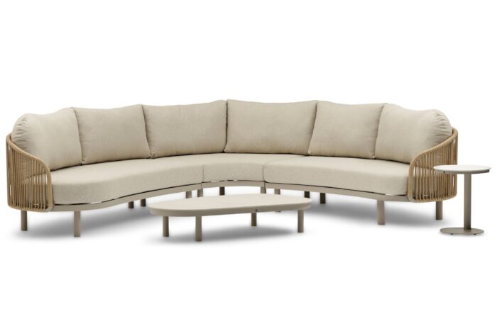 Coco Amici hoek loungeset 5-delig – Zand/Beige