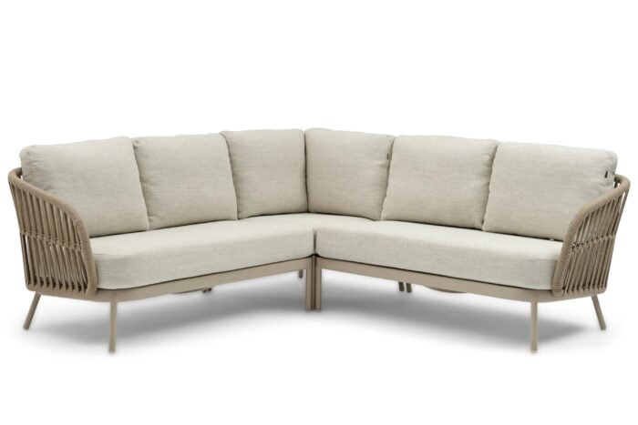 Coco Elara hoek loungeset 3-delig – Taupe-naturel-bruin