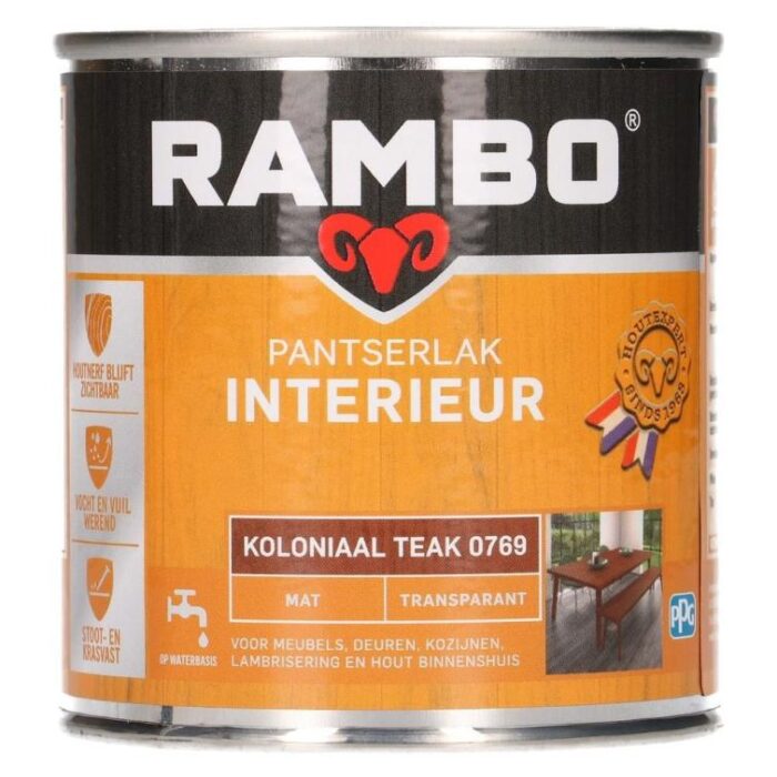 Rambo Pantserlak interieur mat 769 0,25l