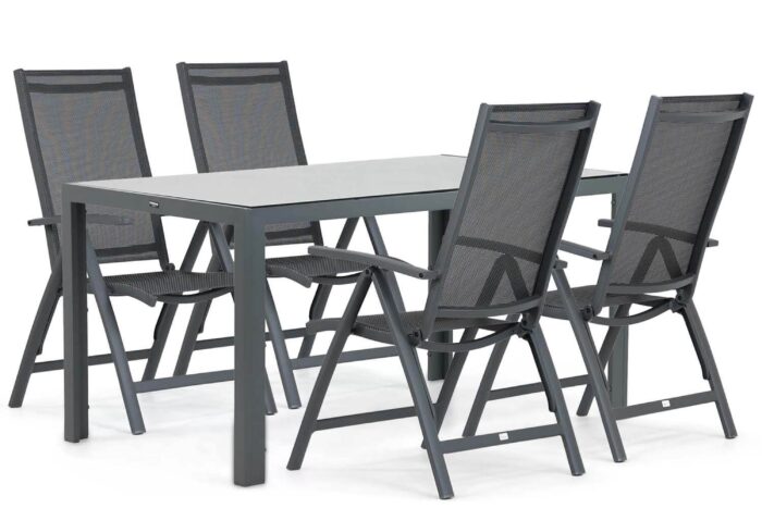 Presto Vasto/Venustas 150 cm dining tuinset 5-delig – Grijs-antraciet