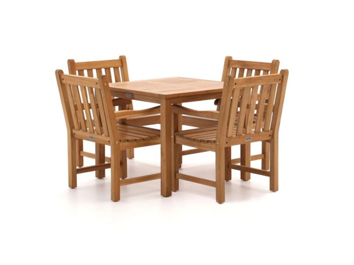 Sunyard Furniture Sunyard Wales/Liverpool 90cm dining tuinset 5-delig Laagste prijsgarantie! – Bruin