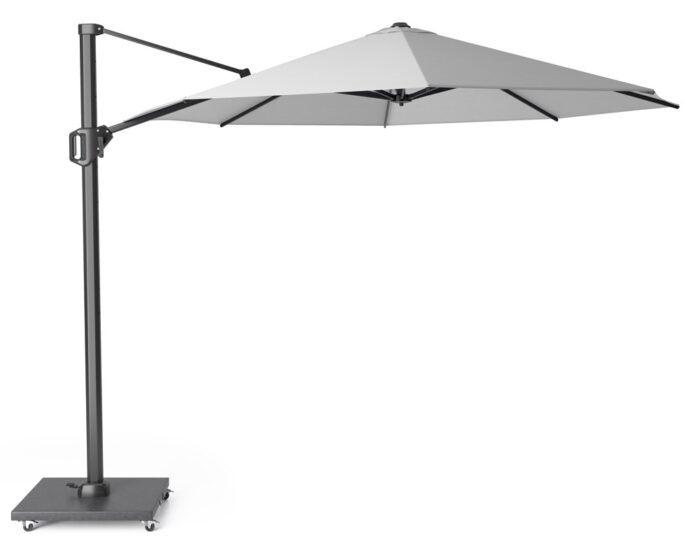 Platinum Zweefparasol Challenger T1 dia. 350 cm zonwering – grijs