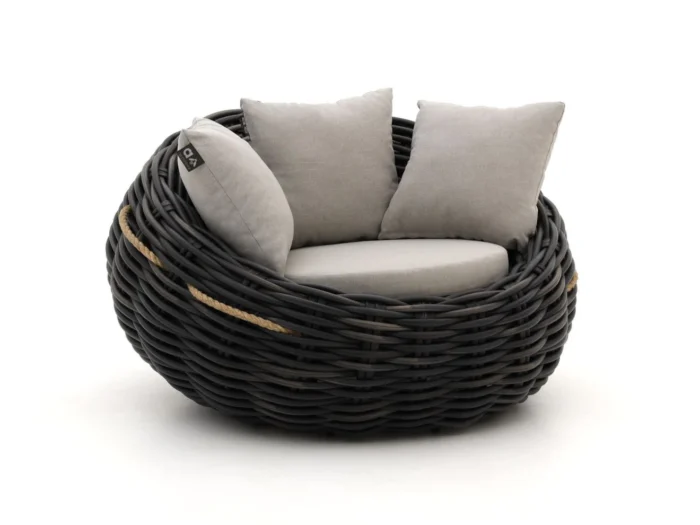Apple Bee Cocoon lounge tuinstoel - Zwart