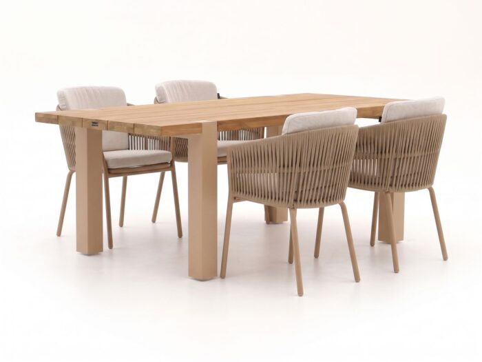 Hartman tuinmeubelen Hartman Sevilla/Almeria 200cm dining tuinset 5-delig Laagste prijsgarantie!