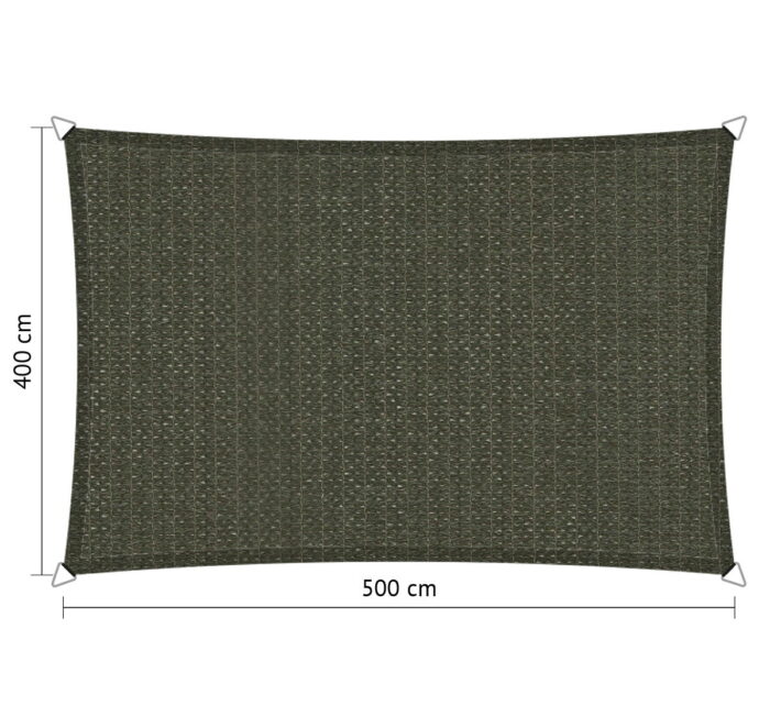 Shadow comfort Rechthoek schaduwdoek 4,00×5,00 m Deep Grey – grijs