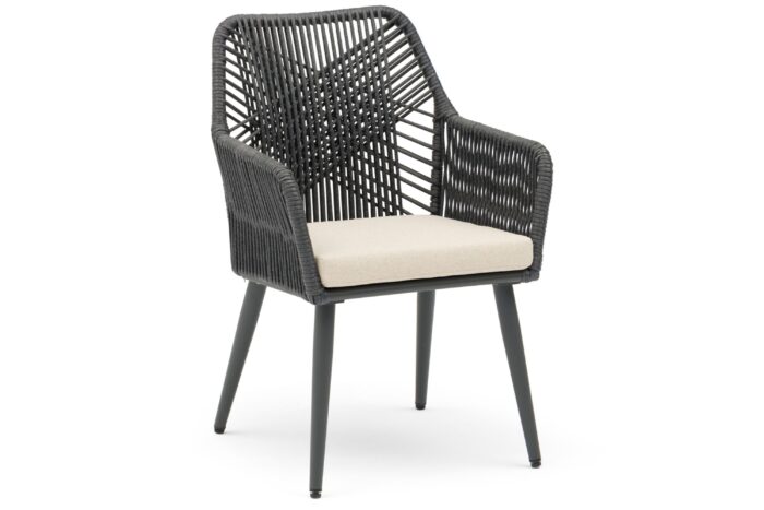 Coco Vedra dining tuinstoel – Grijs-antraciet