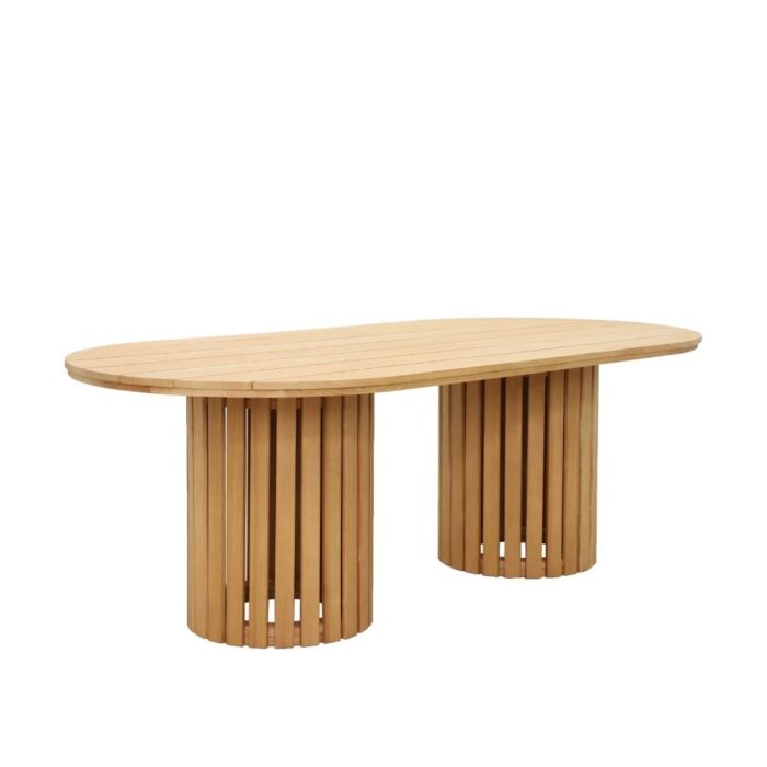 BUITEN living Berlijn dining tuintafel 6 personen | hardhout | teaklook | 240cm – Light Teak