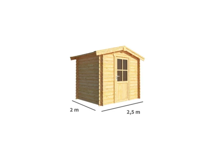 Warentuin collection Blokhut, tuinhuisje Fenna-Amina 250 cm bij 200 cm diep zadeldak - bruin