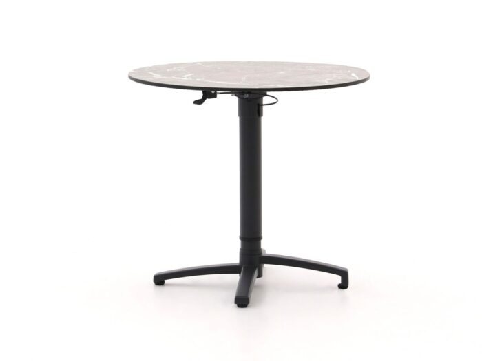 Bellagio tuinmeubelen Canzo klaptafel ø80 (h:73/109cm) verstelbaar – Grijs