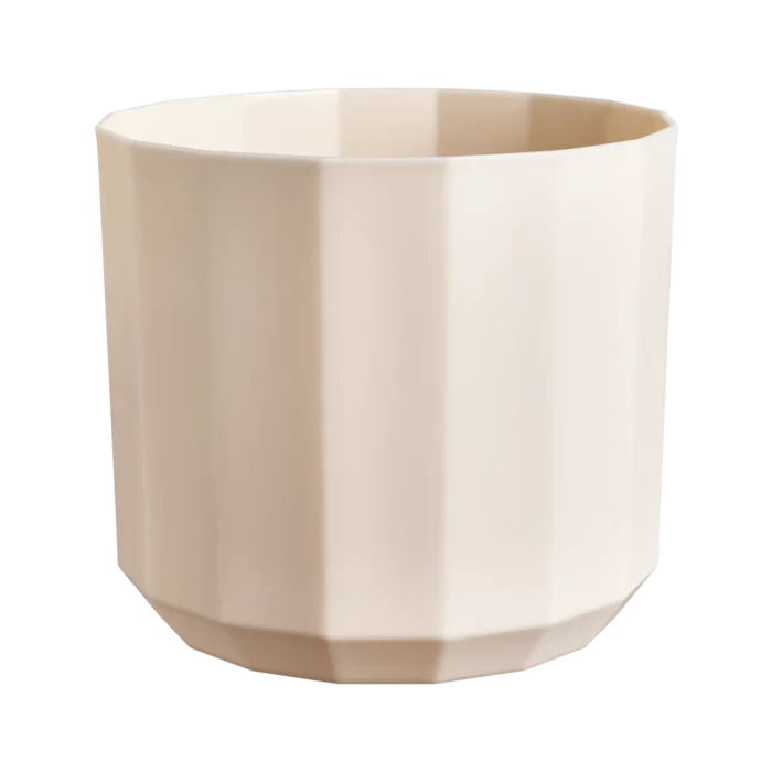 Elho Facet rond 17 cm amandelroze bloempot - roze