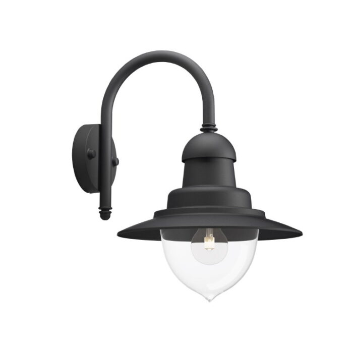 Philips Raindrop buitenwandlamp 1-lichts zwart verlichting