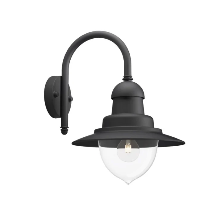 Philips Raindrop buitenwandlamp 1-lichts zwart verlichting