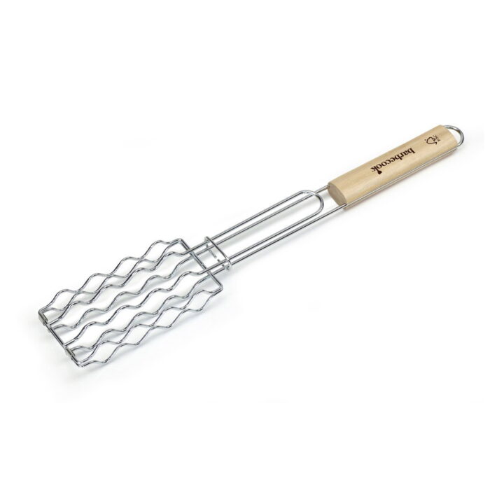 Barbecook Worstenklem uit chroom en rubberhout 51 cm fsc-100% BBQ
